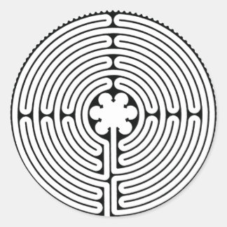 Labyrinth Classic Round Sticker