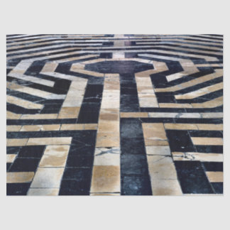 labyrinth floor tissue paper