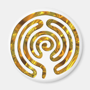 Labyrinth GOLD make your own background Magnet