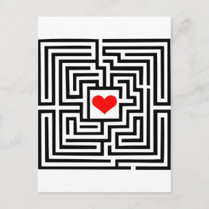 Labyrinth - Heart Postcard