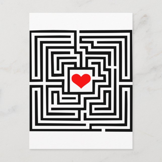 Labyrinth - Heart Postcard (Front)