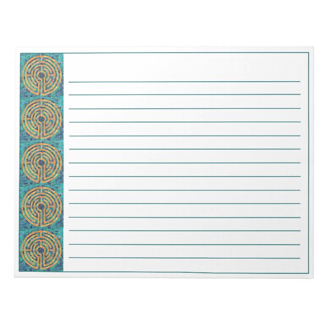 LABYRINTH II 11x8.5 Notepad + Lines (Front)