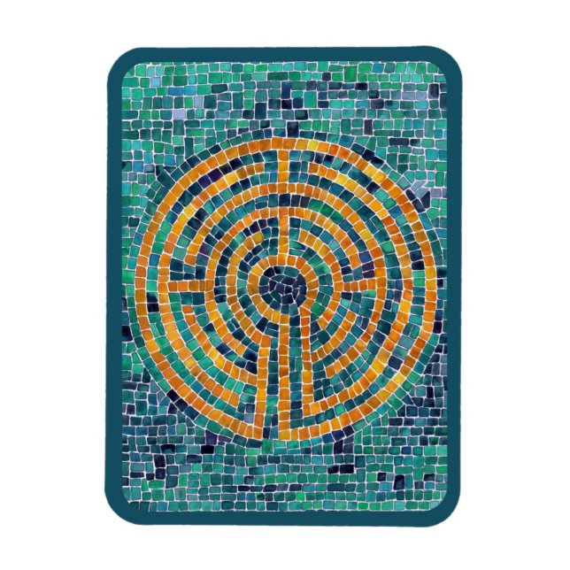 LABYRINTH II 3x4 Flexible Magnet - Green (Vertical)