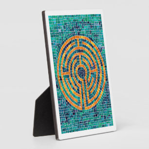 LABYRINTH II 5x7 Plaque with Easel - White