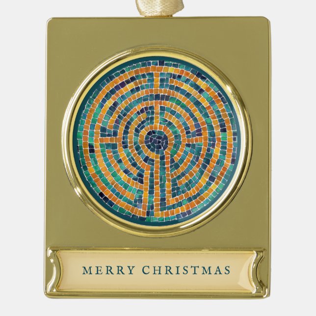 LABYRINTH II Banner Ornament (Front)