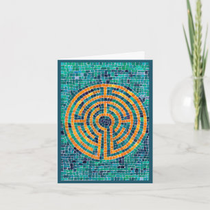 LABYRINTH II Note Card / Green