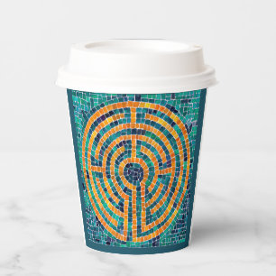 LABYRINTH II Paper Cups - Green