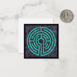 LABYRINTH III 2.5" Square Flat Card / Black