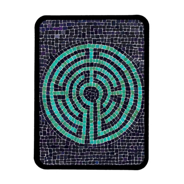 LABYRINTH III 3x4 Flexible Magnet - Black (Vertical)