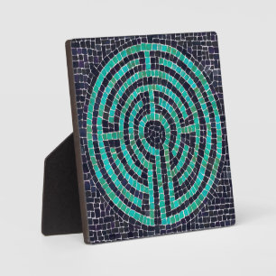 LABYRINTH III 5.25 Square Plaque with Easel