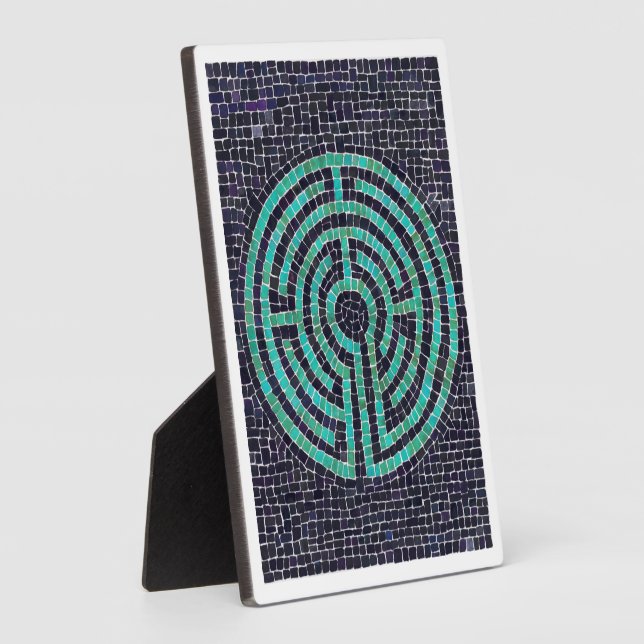 LABYRINTH III 5x7 Plaque with Easel - White (Side)