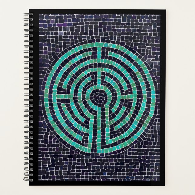 LABYRINTH III 8.5x11 Planner / Black (Front)