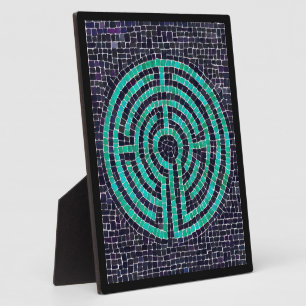 LABYRINTH III 8x10 Plaque with Easel - Black