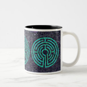 LABYRINTH III Black Two-Tone Mug