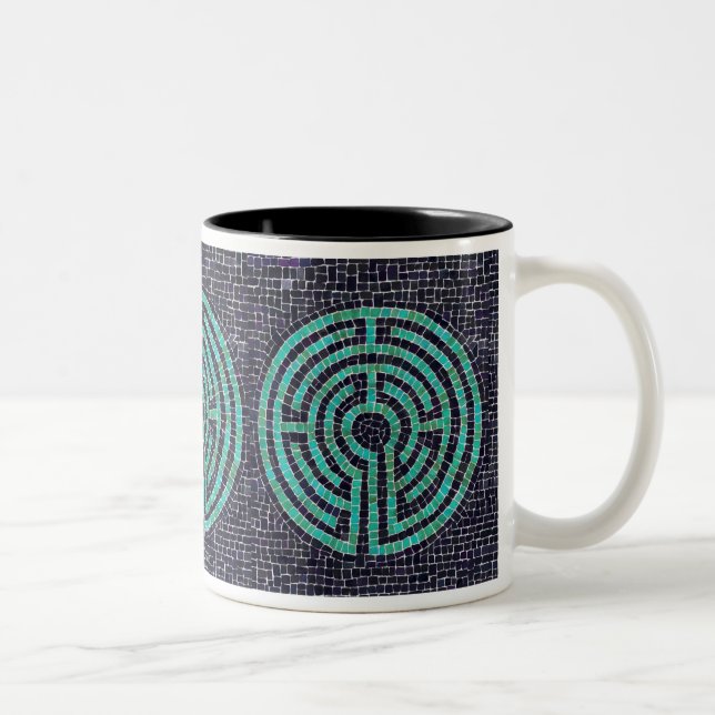 LABYRINTH III Black Two-Tone Mug (Right)