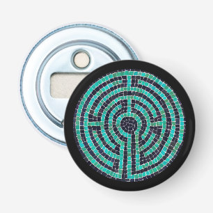 LABYRINTH III Button Bottle Opener - Black