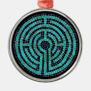 LABYRINTH III Premium Round Ornament