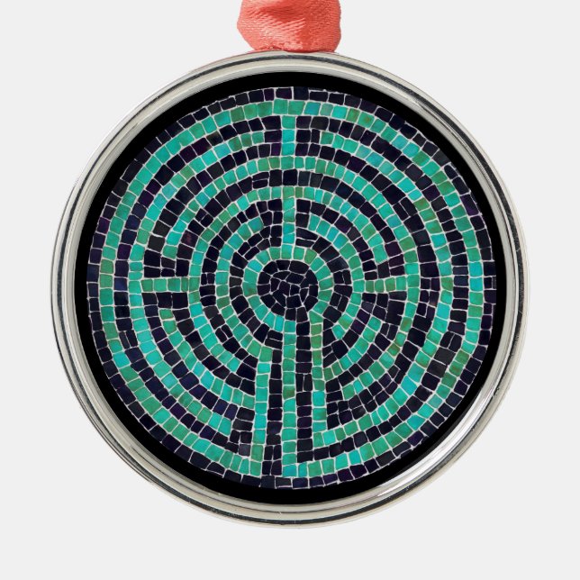 LABYRINTH III Premium Round Ornament (Front)