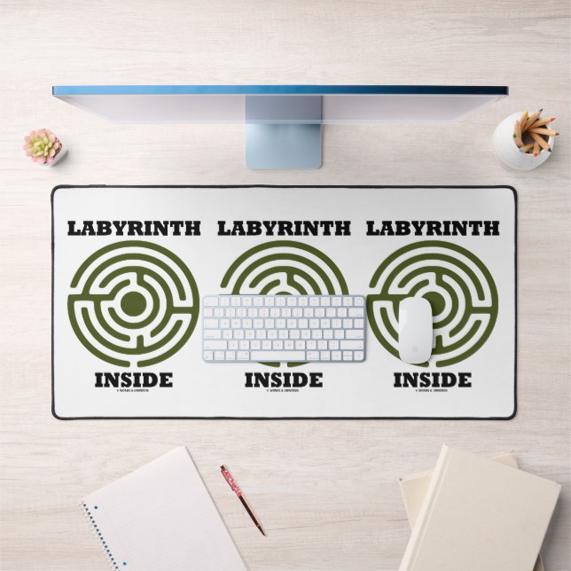 Labyrinth Inside Maze Psyche Humour Desk Mat (Office 1)