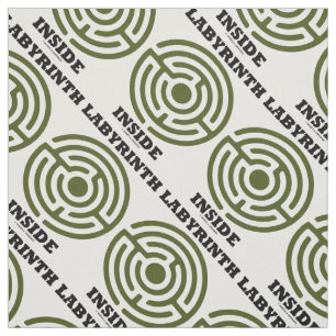 Labyrinth Inside Psyche Psychological Humour Fabric