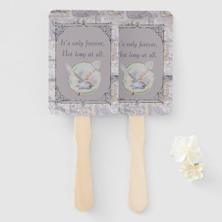 Labyrinth It’s Only Forever Wedding Owl Hand Fan