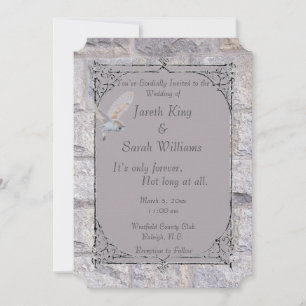 Labyrinth It’s Only Forever Wedding Owl Invitation