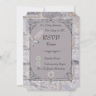Labyrinth It’s Only Forever Wedding RSVP Card