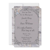 Labyrinth It’s Only Forever Wedding Save the Date