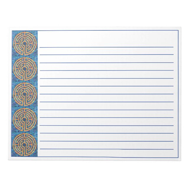 LABYRINTH IV 11"x8.5" Notepad + Lines (Front)