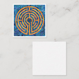 LABYRINTH IV 2.5x2.5 Blank Flat Card - White