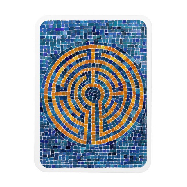 LABYRINTH IV 3x4 Flexible Magnet - White (Vertical)