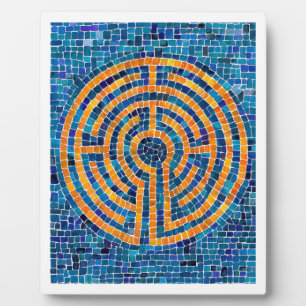 LABYRINTH IV 8x10 Plaque with Easel - White