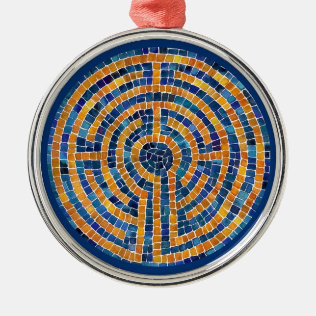 LABYRINTH IV Premium Round Ornament (Front)
