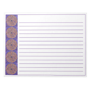 LABYRINTH MOSAIC 11"x8.5" Notepad + Lines