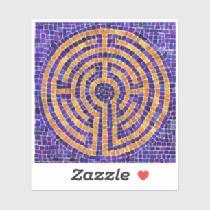Labyrinth Mosaic 3"x3" Vinyl Sticker