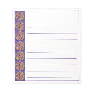 LABYRINTH MOSAIC 5.5x6 Notepad + Lines