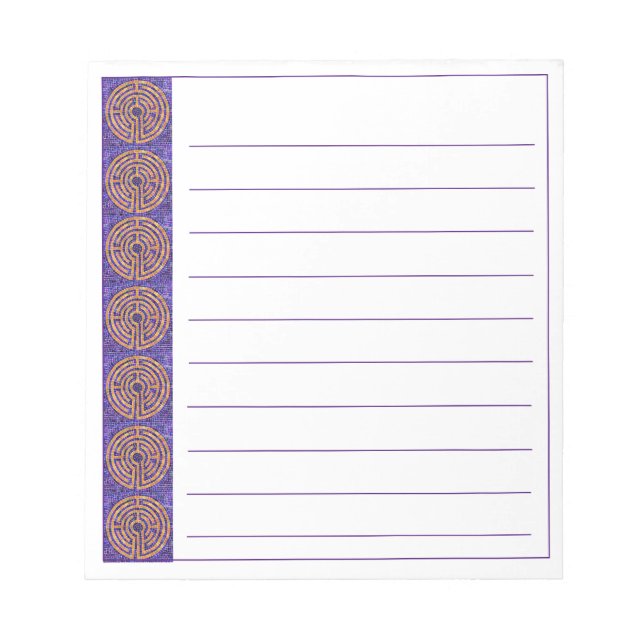 LABYRINTH MOSAIC 5.5x6 Notepad + Lines (Front)