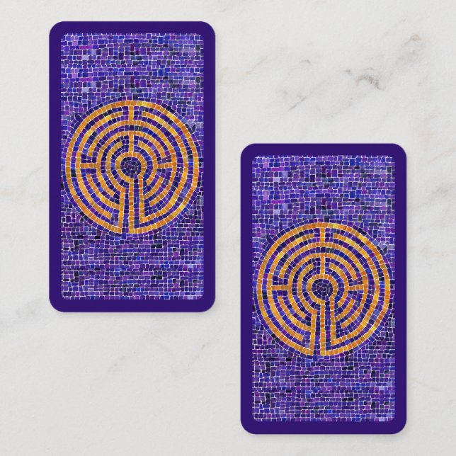 LABYRINTH MOSAIC Bookmark - 3.5x2 Card (Front/Back)