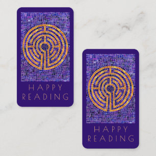 LABYRINTH MOSAIC Bookmark - 3.5x2 Card + Text