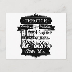 Labyrinth Quote You Have No Power Over Me Postcard