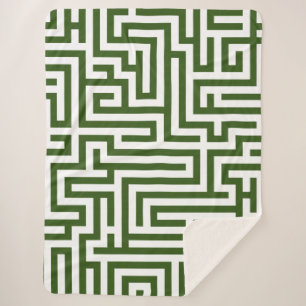 Labyrinth Sherpa Blanket