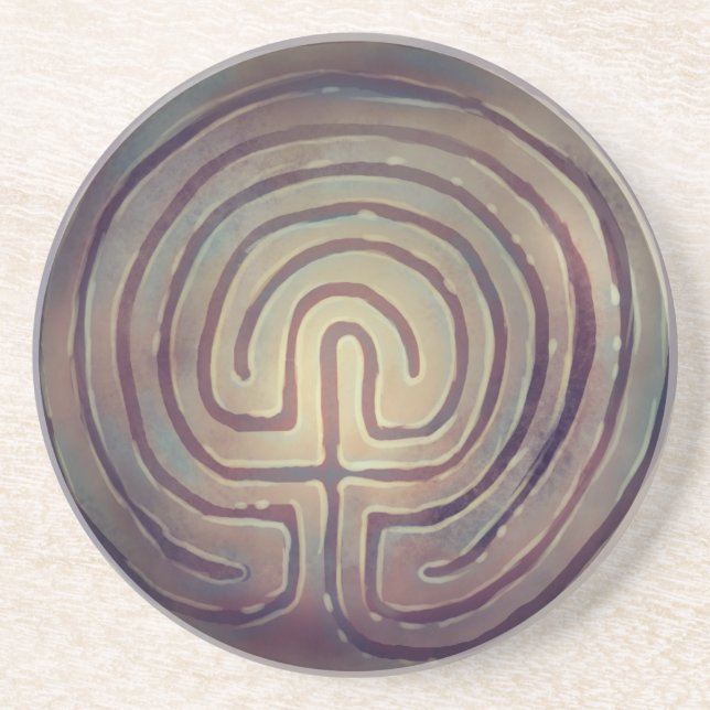 Labyrinth Symbol Coaster (Front)