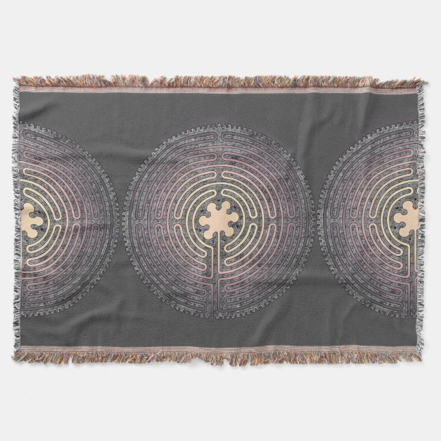 Labyrinth Throw Blanket (Front)