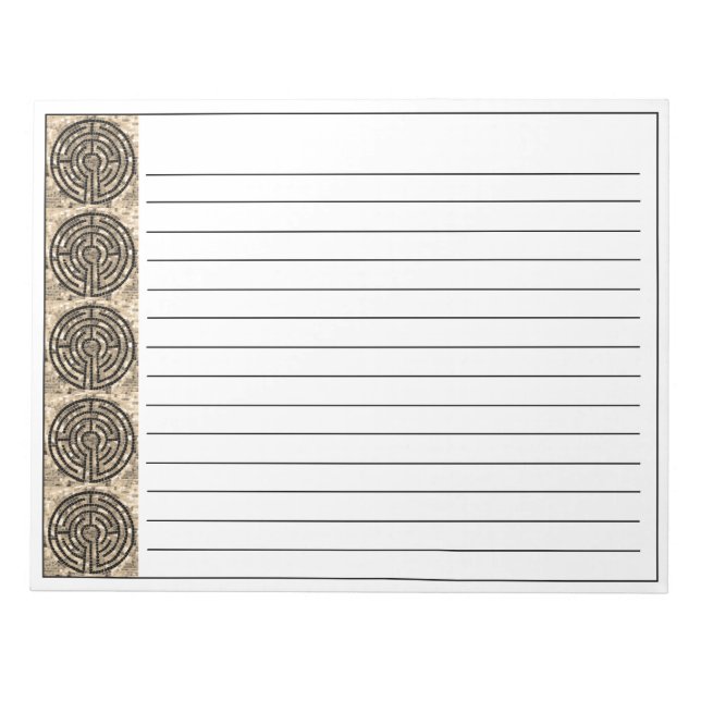 LABYRINTH V 11x8.5 Notepad + Lines (Front)