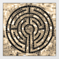LABYRINTH V 12x12 Window Cling