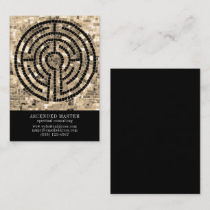 LABYRINTH V 3.5x2.5 Business Card - Black