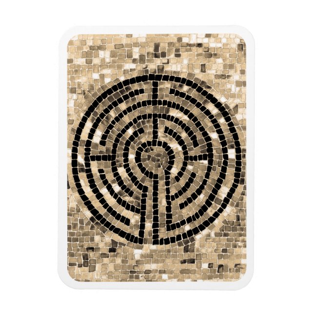 LABYRINTH V 3x4 Flexible Magnet - White (Vertical)