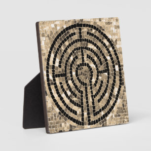 LABYRINTH V 5.25 Square Plaque with Easel