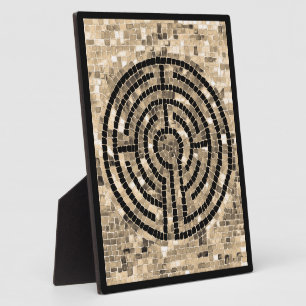 LABYRINTH V 8x10 Plaque with Easel - Black