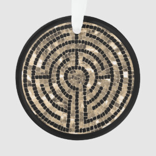 LABYRINTH V Acrylic Circle Ornament